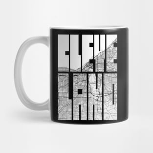 Cleveland, Ohio, USA City Map Typography - Light Mug